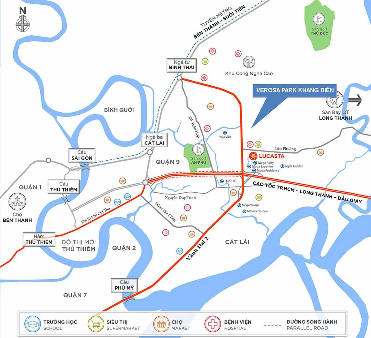 Vị trí dự án Verosa Park Khang Điền Quận 9
